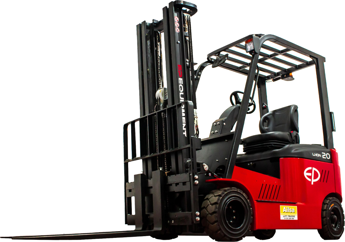 Commercial forklift unloading heavy pallets in Stratford
